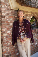 ned jack fares ls rmj lurex tweed check
