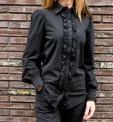 zwarte blouse 202366 zwart