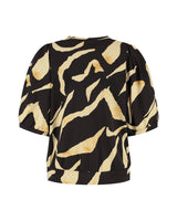 top amie v-hals pania print van lady day