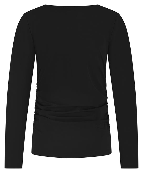 lady day top arly zwart lange mouwen