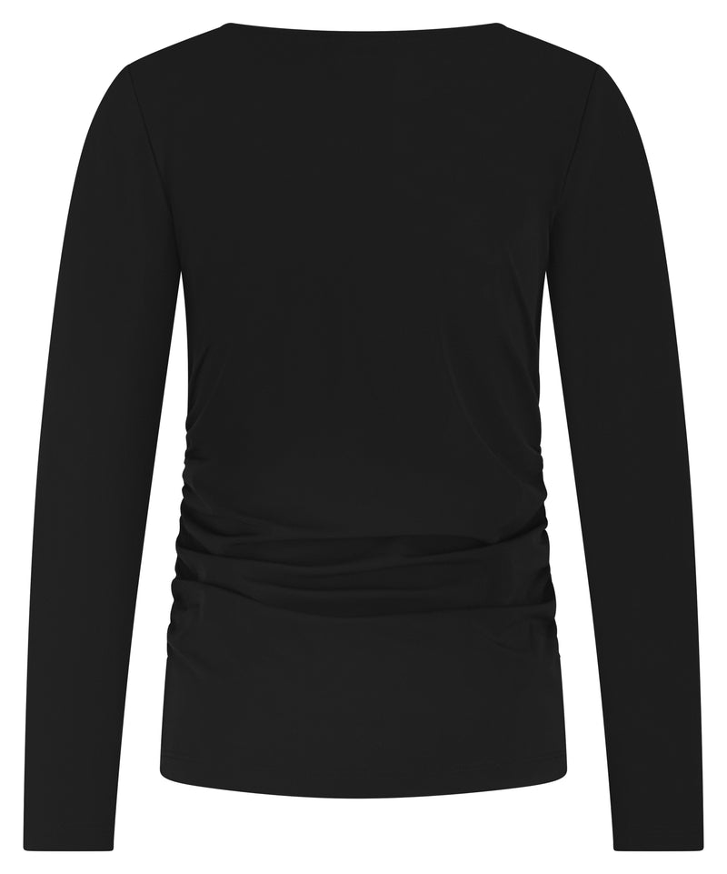 lady day top arly zwart lange mouwen