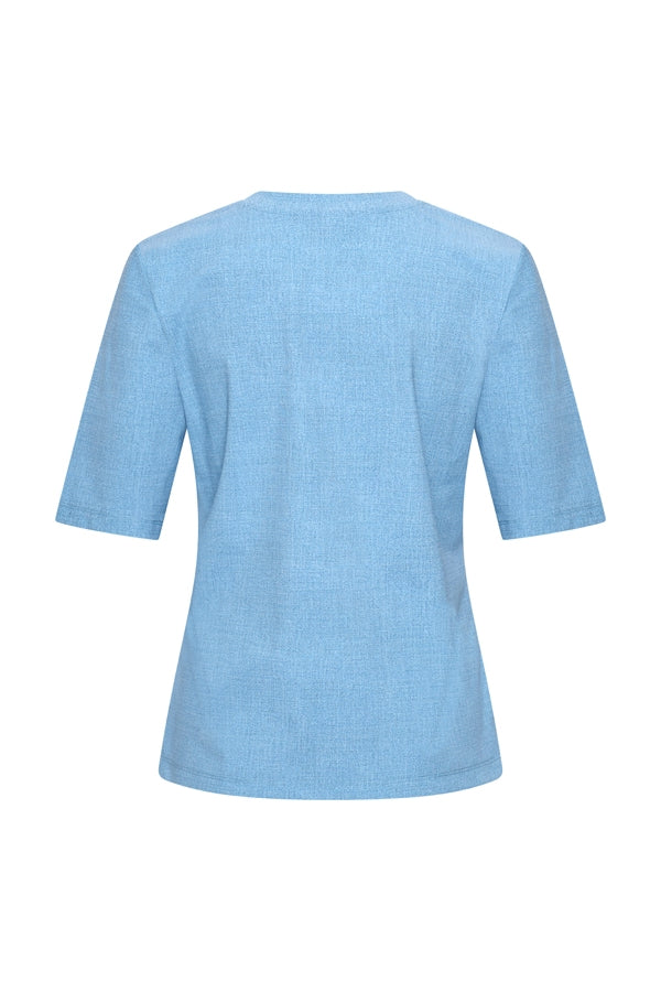 Mi Piace Travel Top 202271-Bleached Denim Print