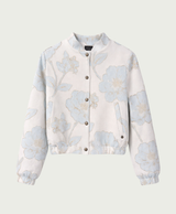 elvira bomber jack lesley blue flowers