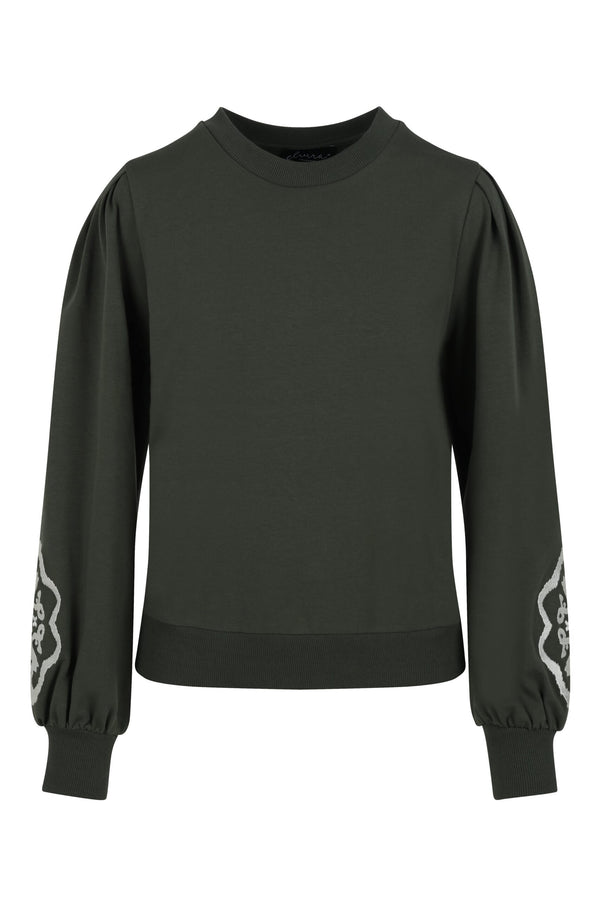Elvira Sweater Merel E4 25-023-Dark Green