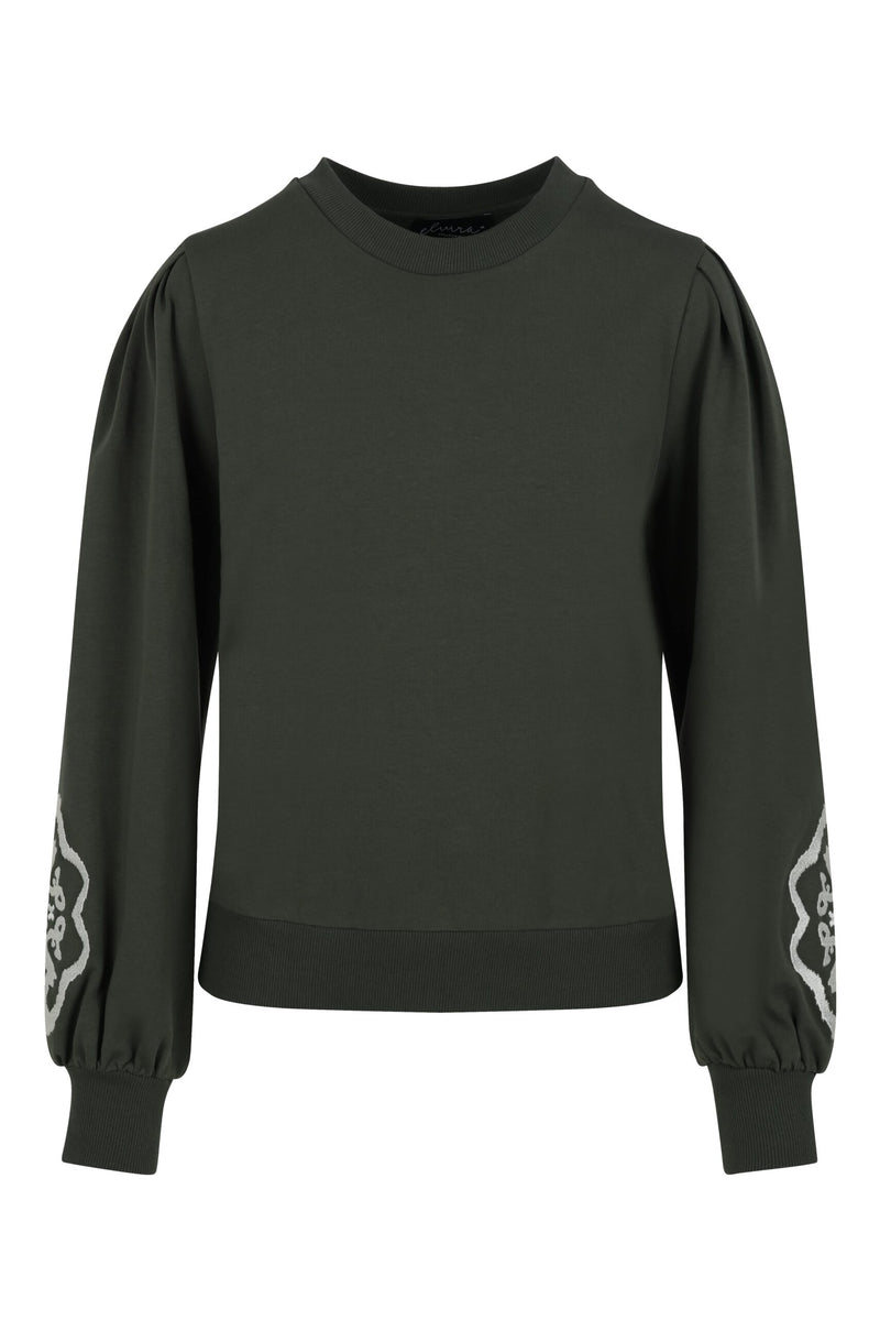 Elvira Sweater Merel E4 25-023-Dark Green