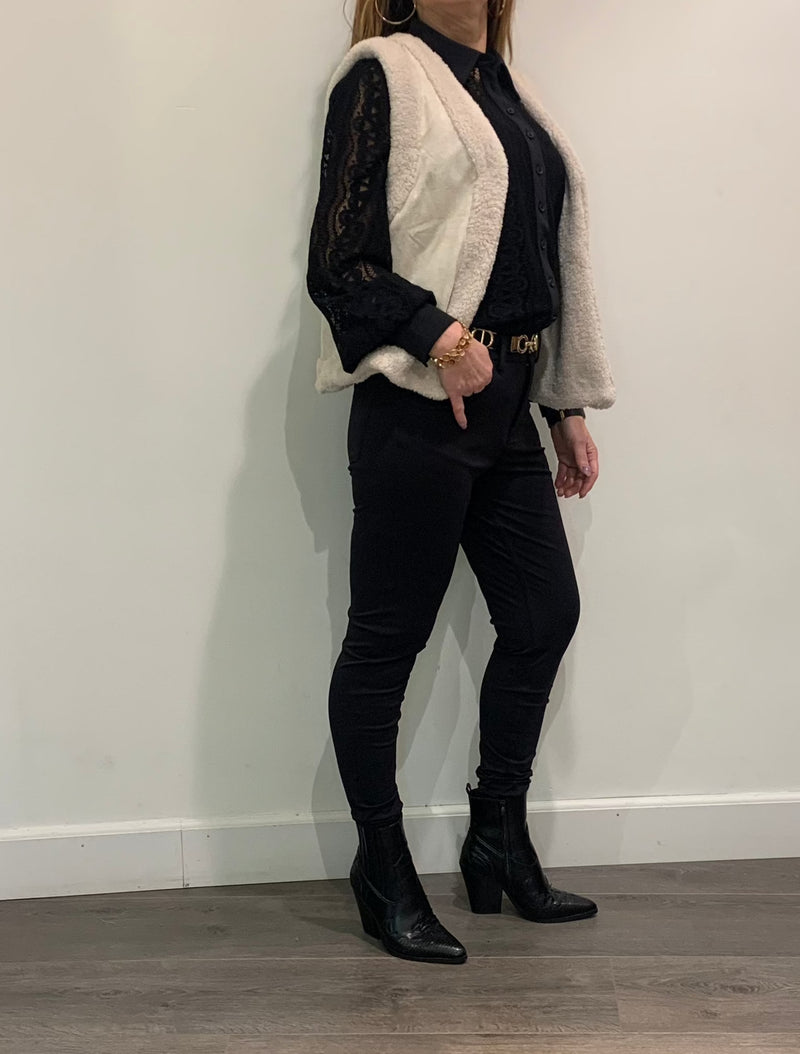 mi piace kanten blouse zwart 202352