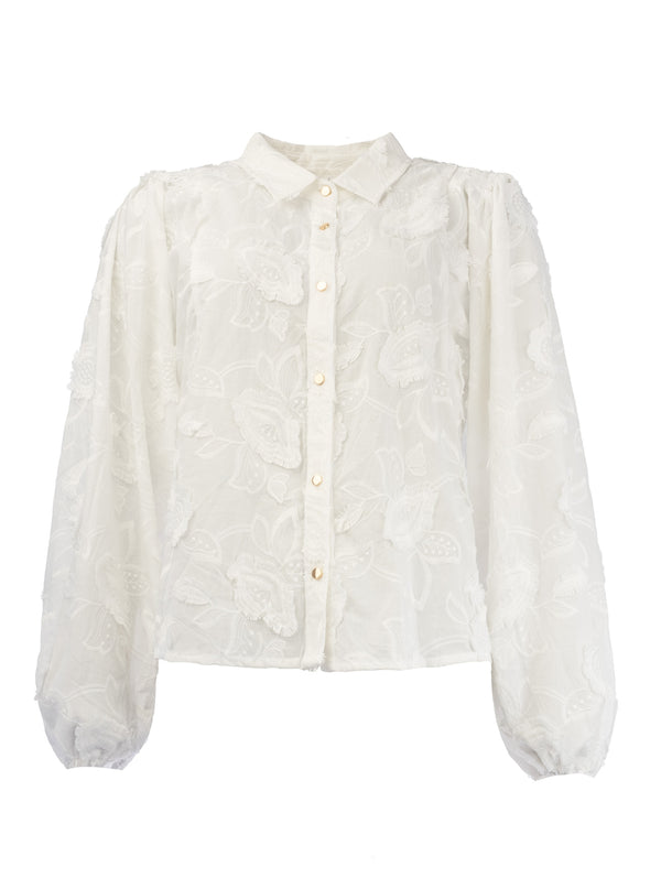 blouse job 3d cotton embroidery van icnk amsterdam