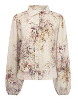 icnk blouse job flower lurex colored