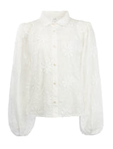 icnk blouse job met bloemen wit