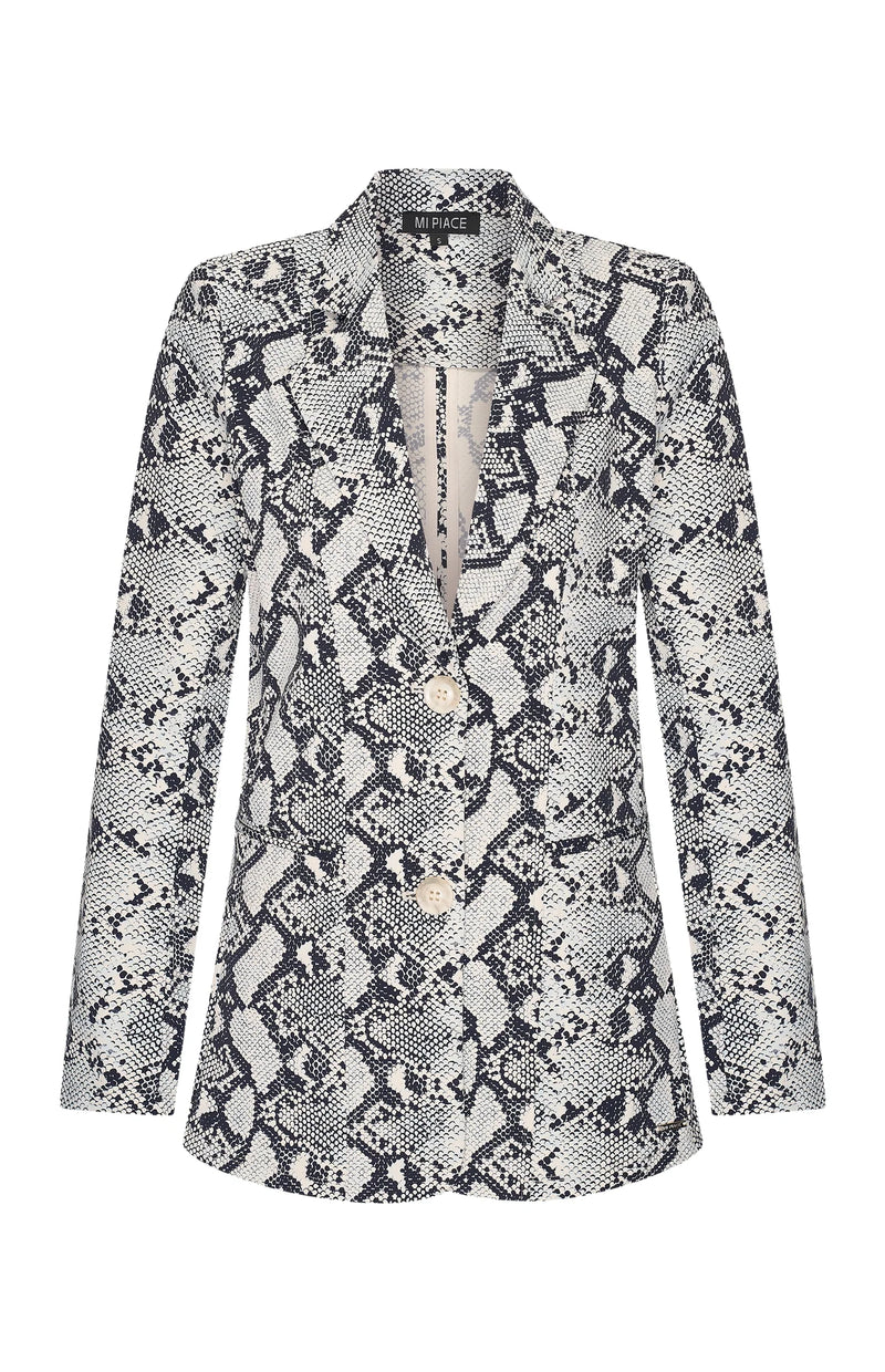 mi piace travel blazer 202102 snake print