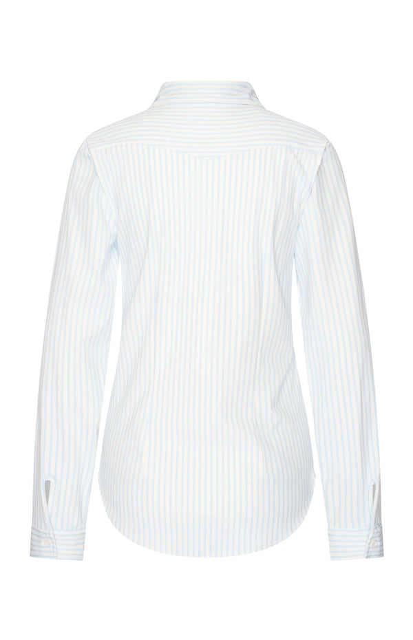 mi piace blouse 60840 lichtblauw gesteept