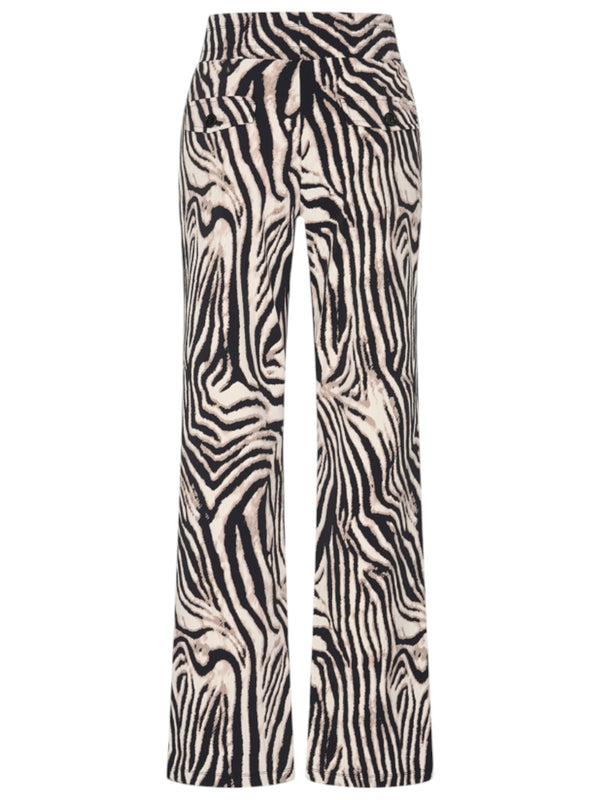 mi piace straight broek zebra print