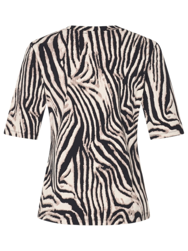 V-hals top zebra print van mi piace