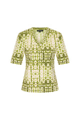 mi piace travelstof top batik print 202271 kelp forest/kit