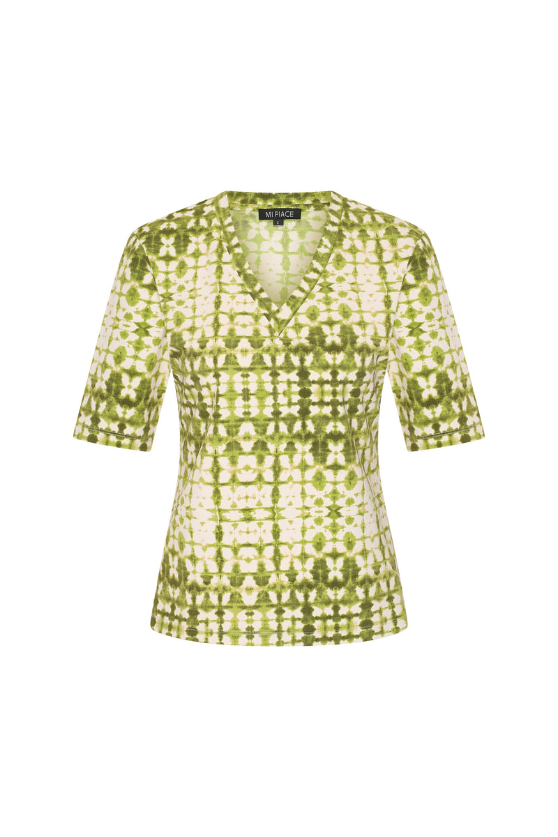mi piace travelstof top batik print 202271 kelp forest/kit