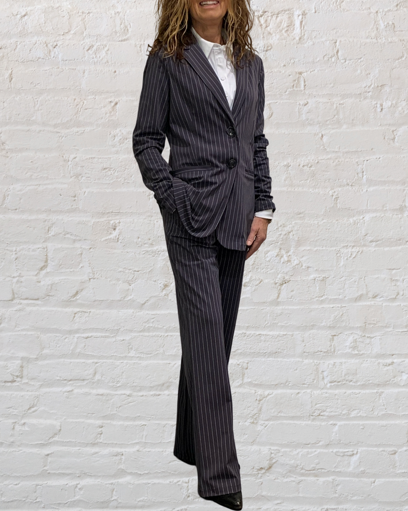 grey pin stripe broek mi piace