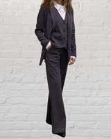 mi piace grijze kreetstreep blazer