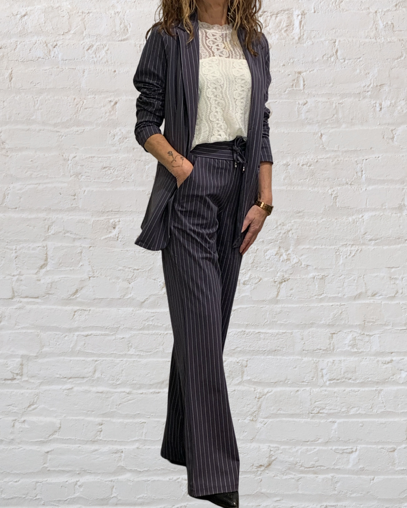 mi piace grijze krijtstreep blazer 202513