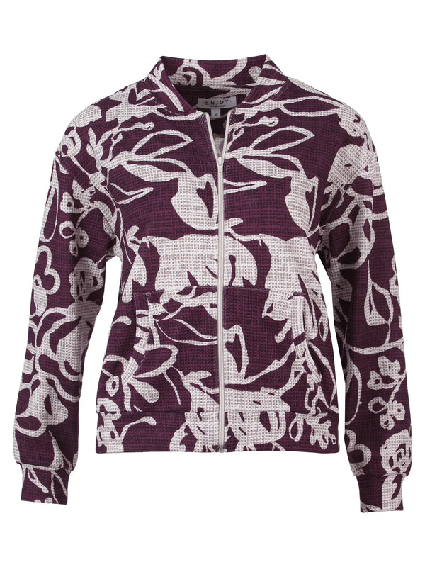 enjoy womenswear bomber jack bloemen print 183134 port