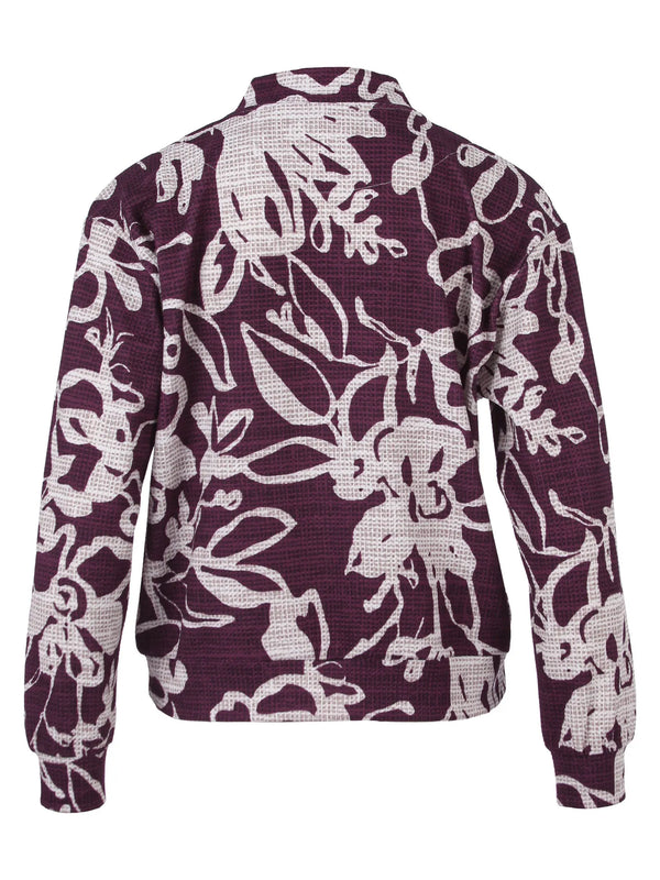 enjoy bomber jack bloemen print bordeaux