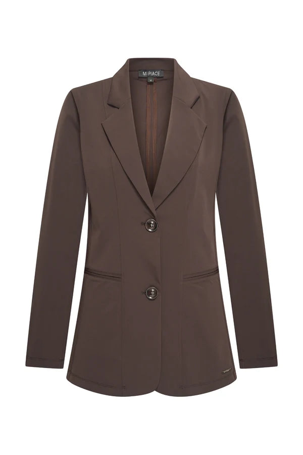 mi piace bonded travel blazer 202634 espresso