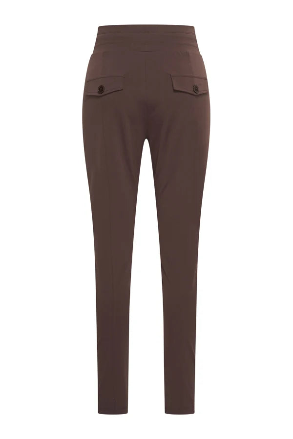 mi piace bonded travel broek 202632 espresso