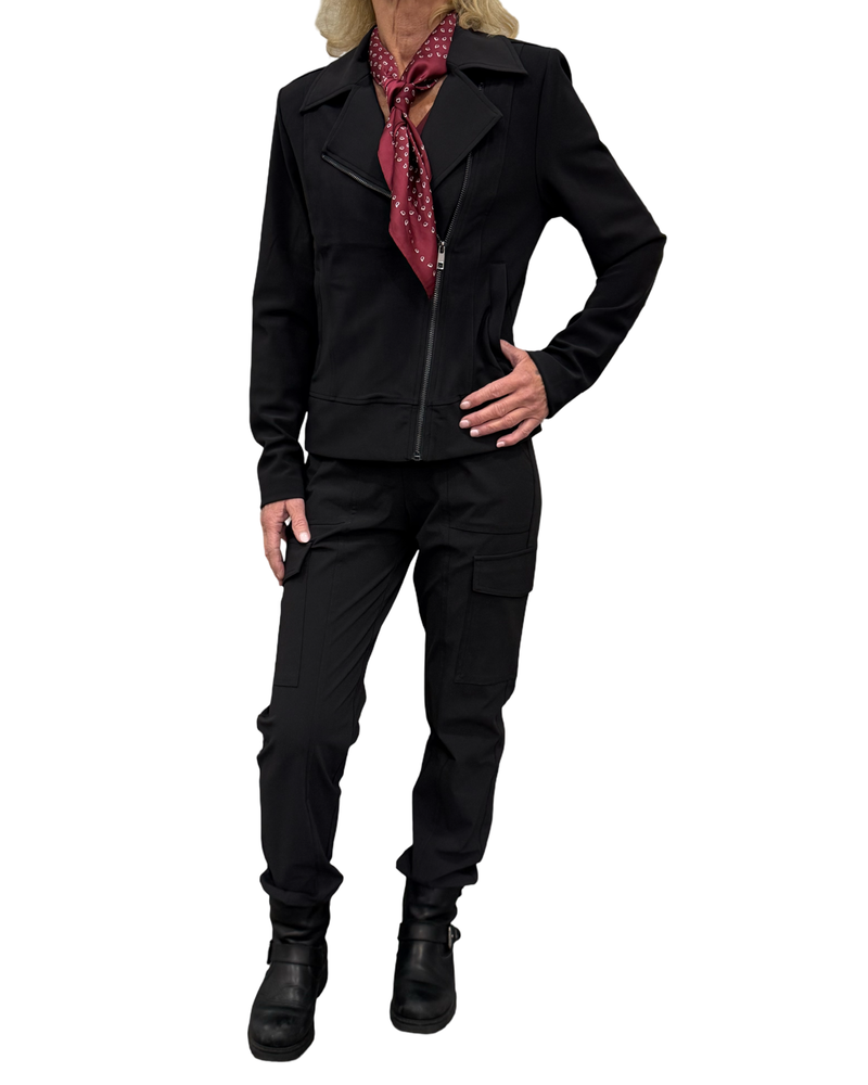 mi piace bonded biker jacket 202728 black