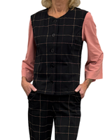 mi piace gilet 202658 check herringbone print