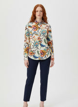 blouse 60840 embroidered print mi piace