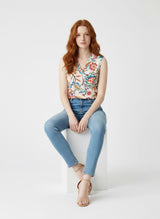 mi piace top 202425 embroidered print multicolor