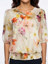 Top Capro-L 1/2 SS Lotus Pink Blush Blossom | Lotus Pink