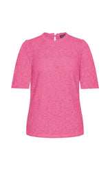 mi piace top lace short sleeves 202832 rose