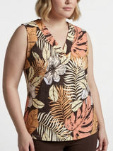 mi piace top botanical print zonder mouwen 202425