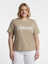 elvira t-shirt amor sand