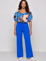 mi piace top 202454 desert anemone print nautic blue