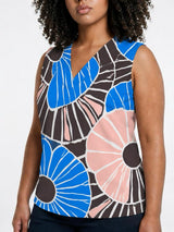mi piace top 202425 desert anemone print nautic blue