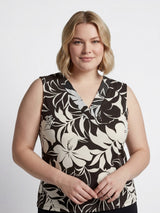 mi piace travel top 202425 tropical hibiscus print espresso