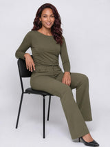 Lady Day-Travel Top Arly LS-Deep Forest