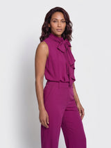 mi piace blouse bow 202830 magenta purple