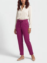 mi piace broek slit hem heavy 202753A magenta purple