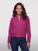 mi piace funnel jacket oversized 202868A magenta purple