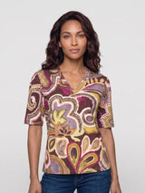 mi piace travel top v-neck 202271 big paisley print multicolor 