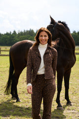 NED-Jacket Yaniek 3/4-RMJ Suedine-Ganache Brown