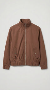 Mi Piace-Funnel Jacket Oversized 202868A-Mahogany