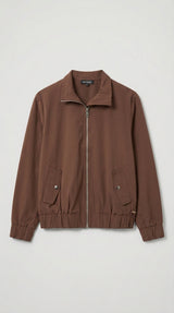 Mi Piace-Funnel Jacket Oversized 202868A-Mahogany