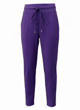 Mi Piace-Dikke Kwaliteit Travelstof Broek 202134-Winter Purple