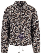 NED-Jacket Dirkje LS Brown Flower Jacquard