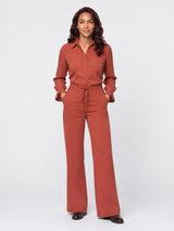 Mi Piace-Dikke Kwaliteit Travel Broek 202136-Fired Brick
