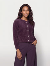 Mi Piace-Hairy Vest 202925-Plum Perfect