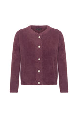 Mi Piace-Hairy Vest 202925-Plum Perfect